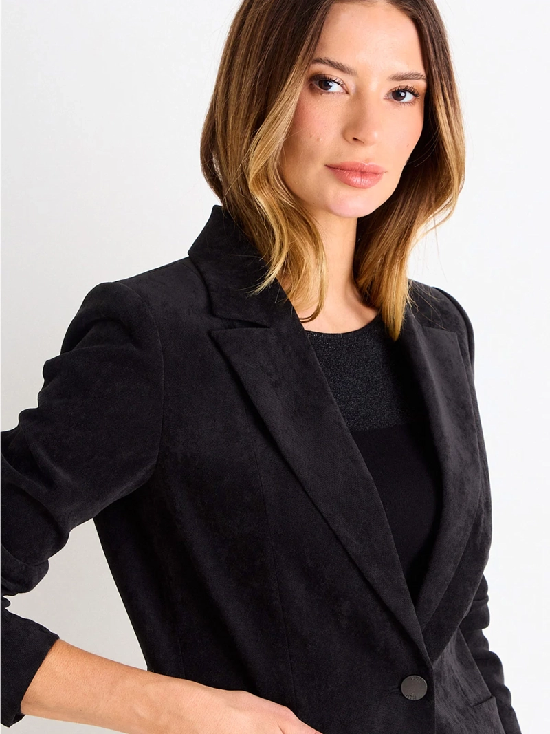 BLAZER MUJER ASH LISO SOLAPA ABOTONADO - 3