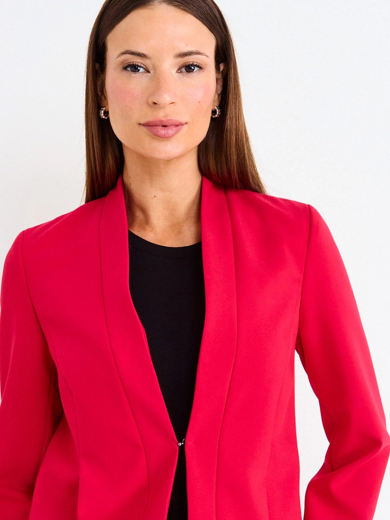 BLAZER MUJER ASH MANGA LARGA SIN SOLAPA - 4