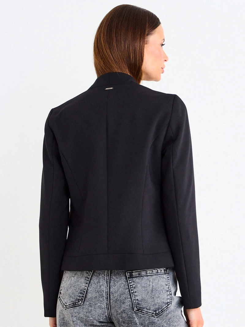 BLAZER MUJER ASH MANGA LARGA SIN SOLAPA - 3