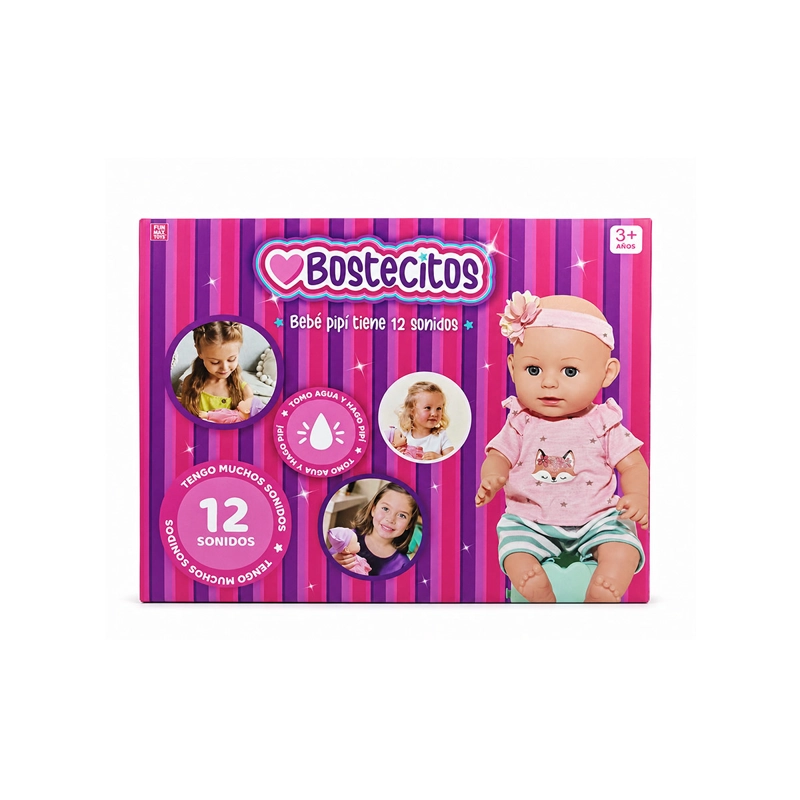 MUÑECA BOSTECITOS PIPI 12 SONIDOS Y 12 ACCESORIOS - 2