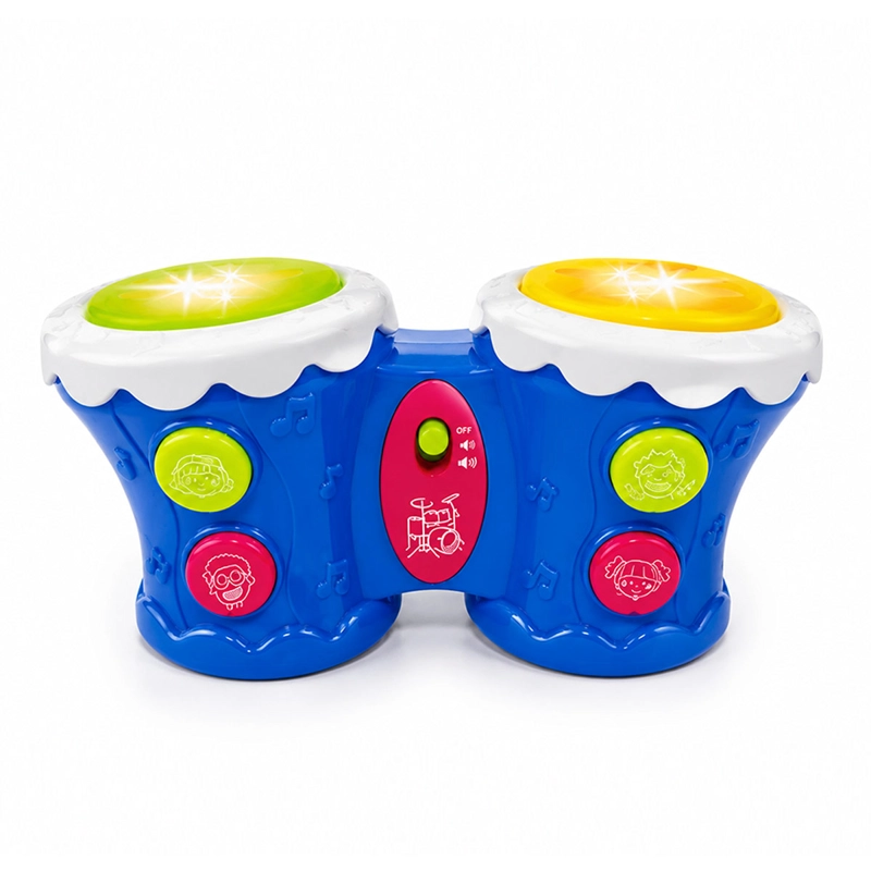 SET TAMBORES MUSICALES KIDDO LUZ Y SONIDO - 1