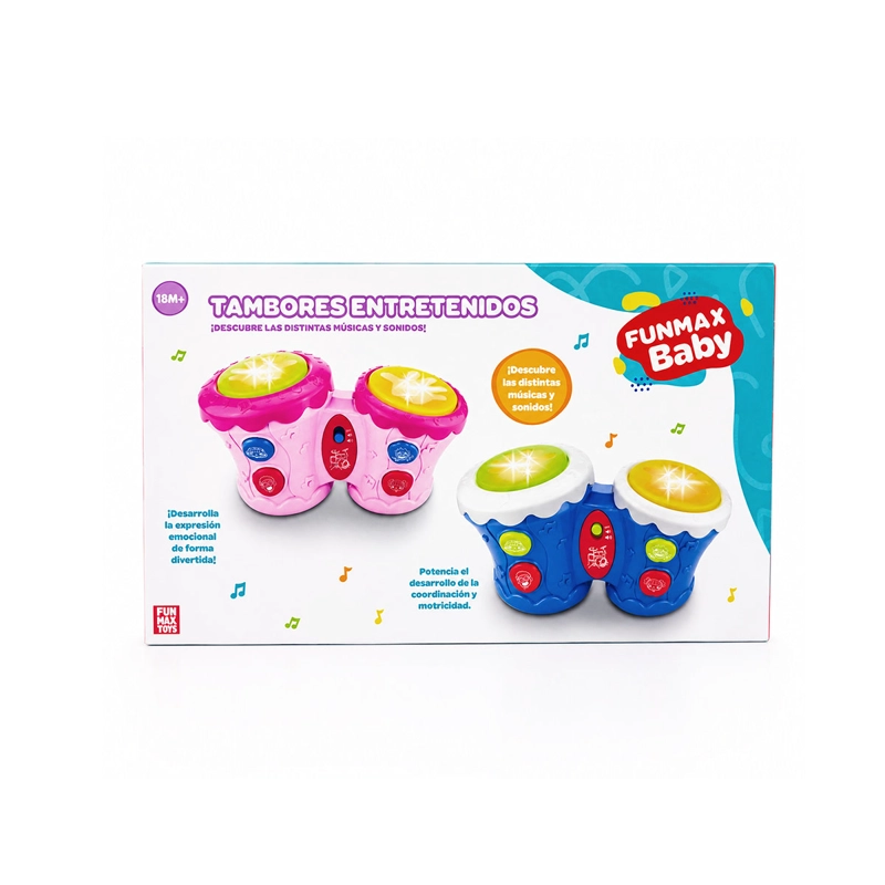SET TAMBORES MUSICALES KIDDO LUZ Y SONIDO - 3