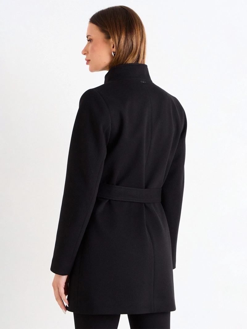 ABRIGO MUJER ASH CUELLO ALTO MANGA LARGA LISO - 2