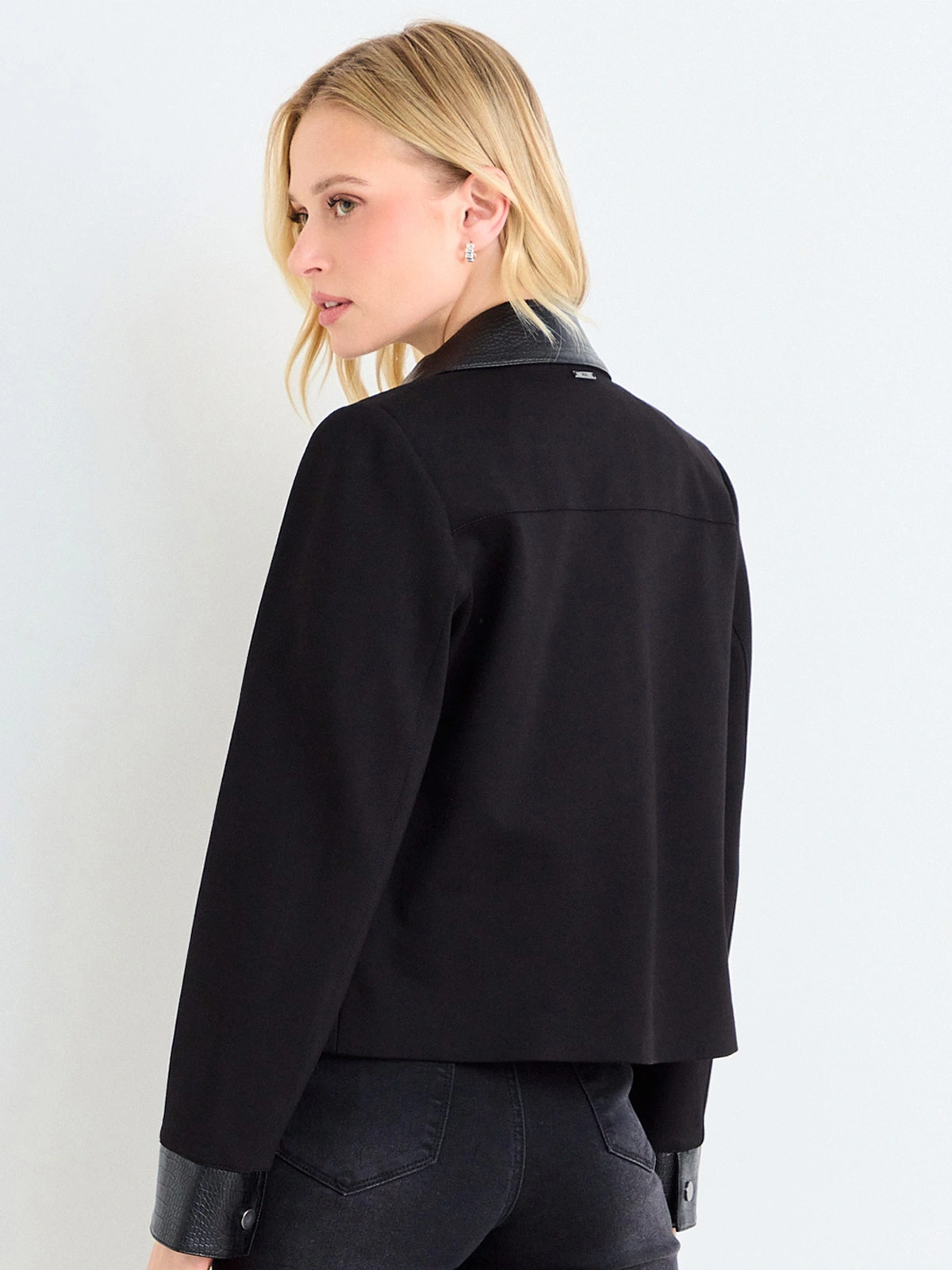 CHAQUETA MUJER ASH CUELLO CAMISERO MANGA LARGA LISA - 4