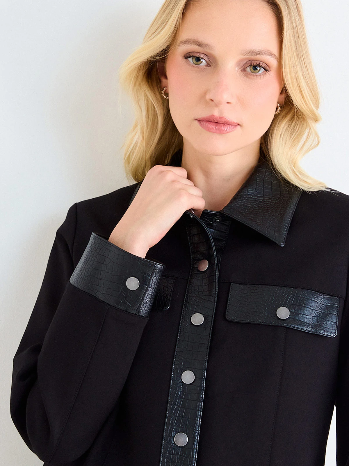 CHAQUETA MUJER ASH CUELLO CAMISERO MANGA LARGA LISA - 5