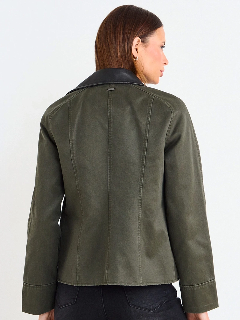 CHAQUETA MUJER ASH ALGODÓN LISA TIPO BARBOUR - 3