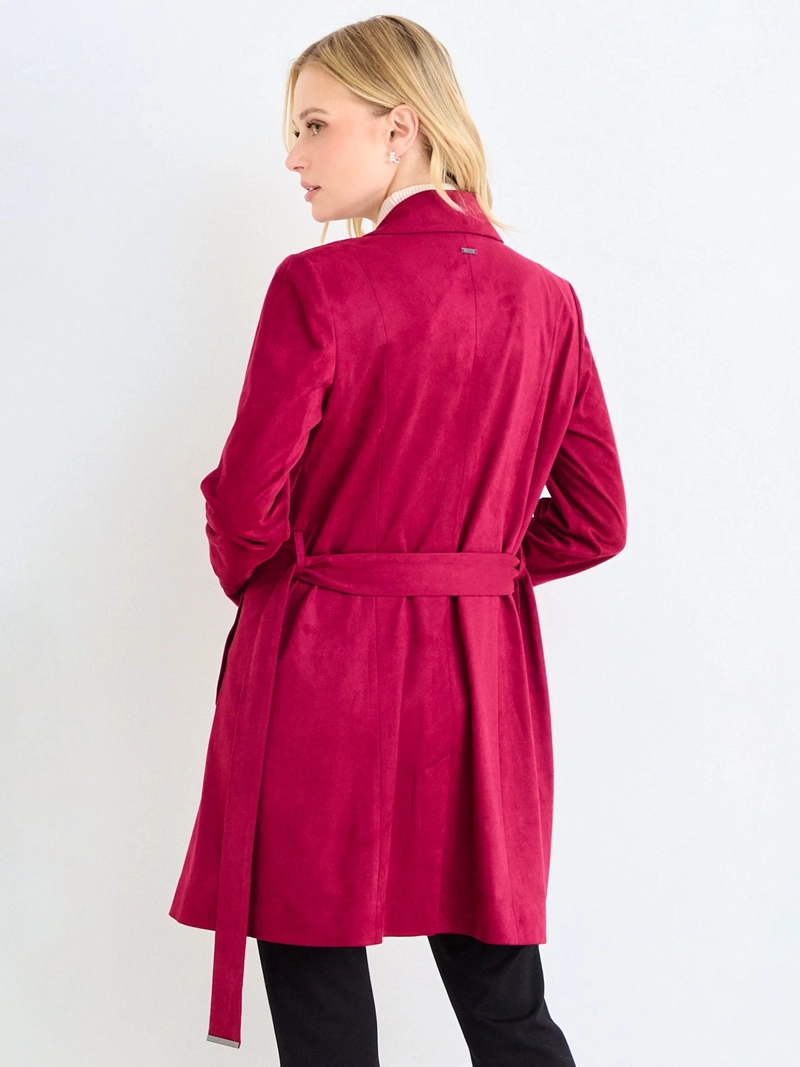 CHAQUETA MUJER ASH TRENCH LISO CUELLO CAMISERO - 2
