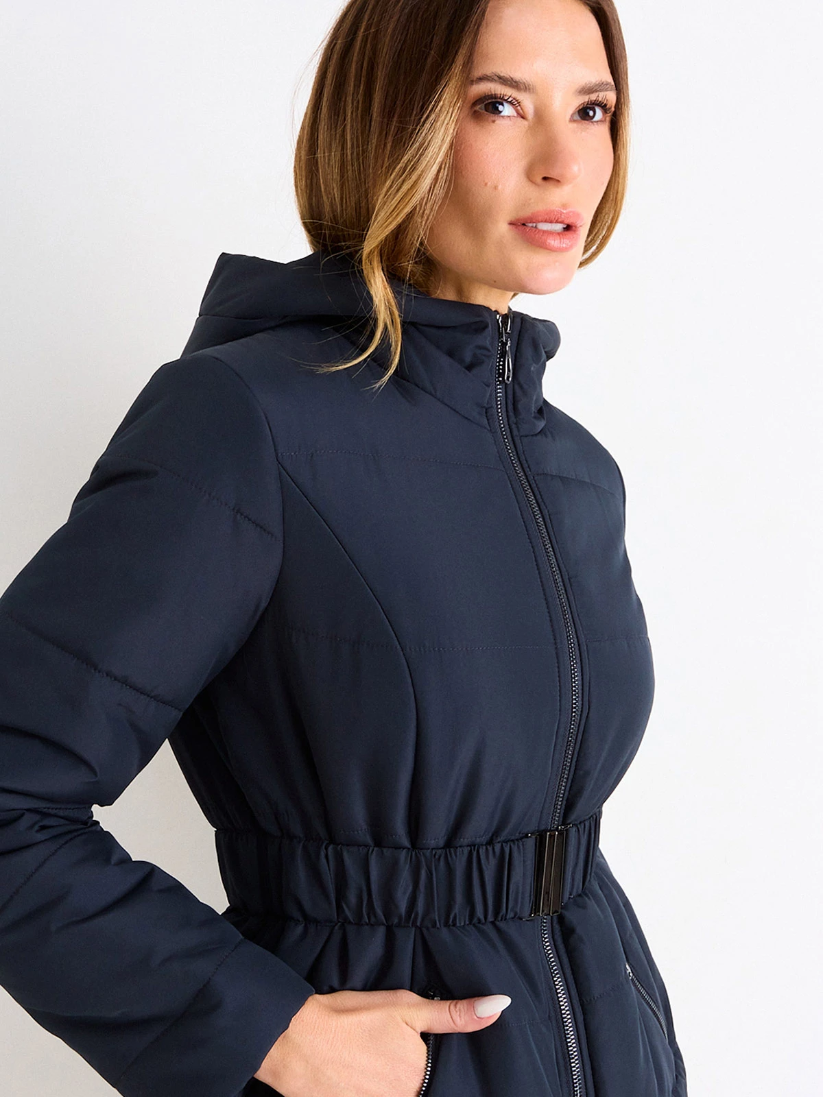 PARKA MUJER ASH CUELLO ALTO MANGA LARGA GORRO - 5