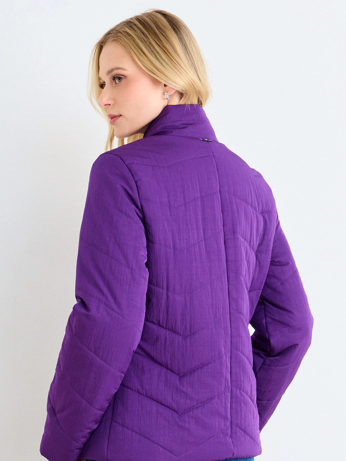 PARKA MUJER ASH CUELLO ALTO LISA ACOLCHADO - 4