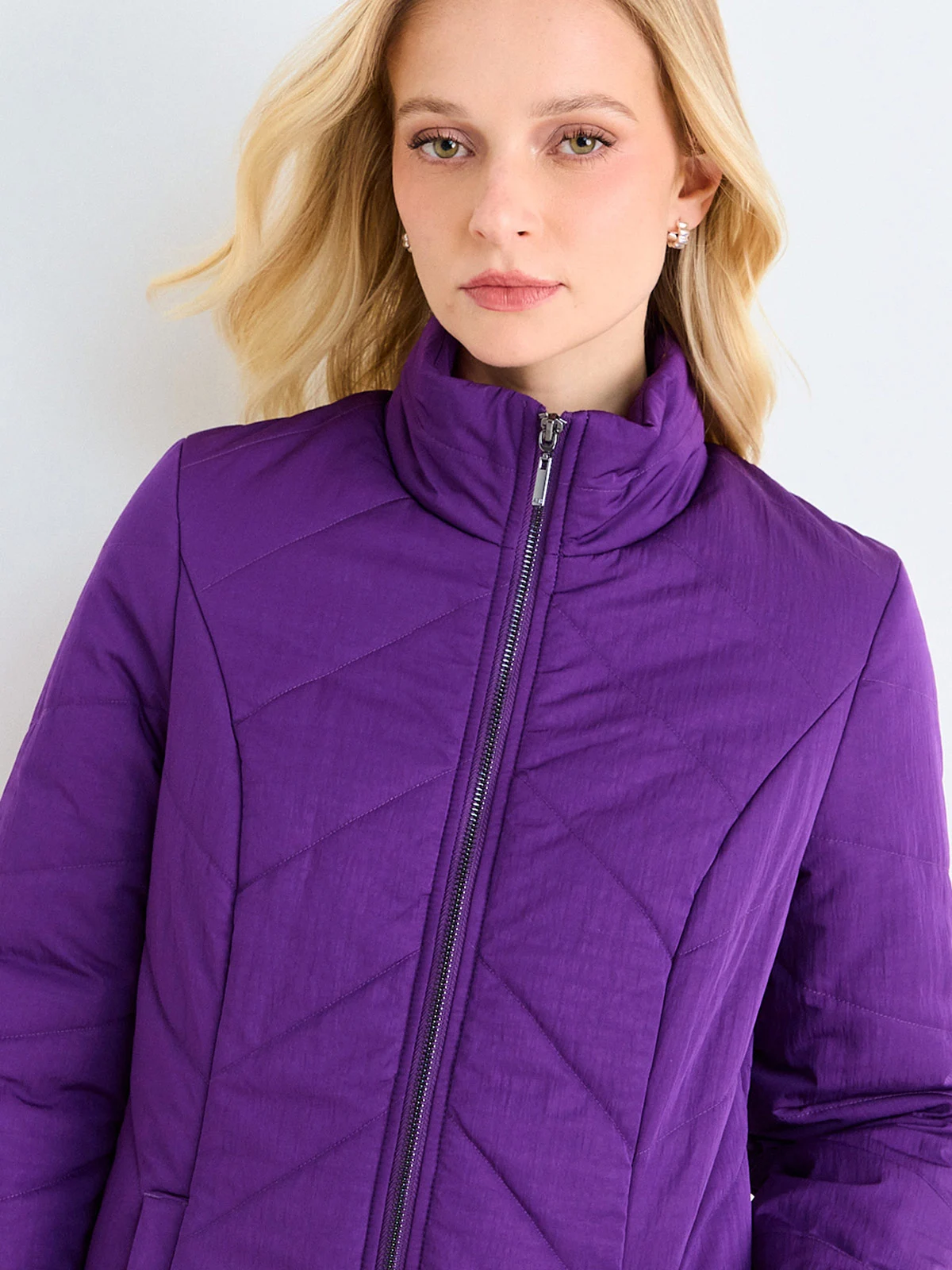 PARKA MUJER ASH CUELLO ALTO LISA ACOLCHADO - 5