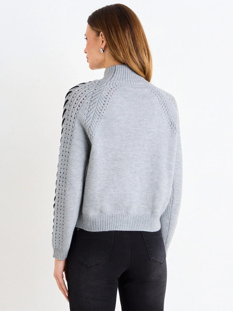 SWEATER MUJER ASH CUELLO SUBIDO - 4