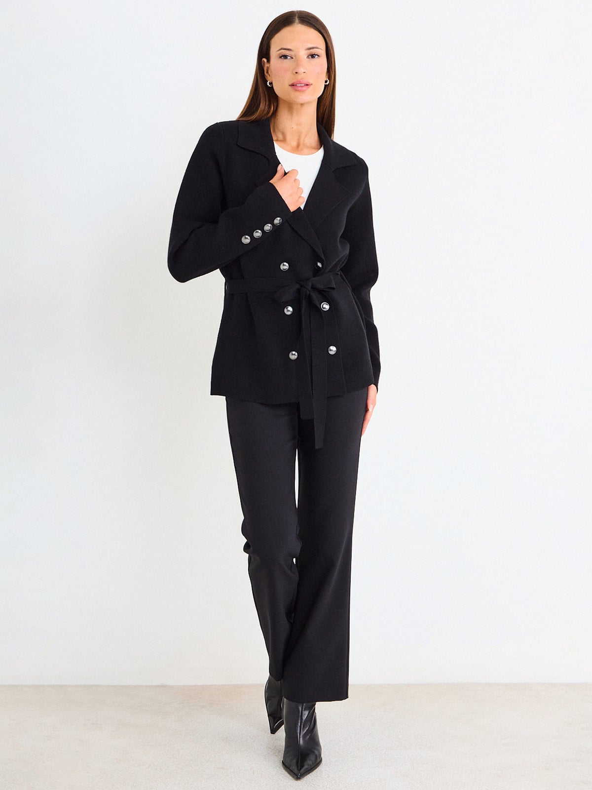 CARDIGAN MUJER ASH BOTONES LAZO - 1