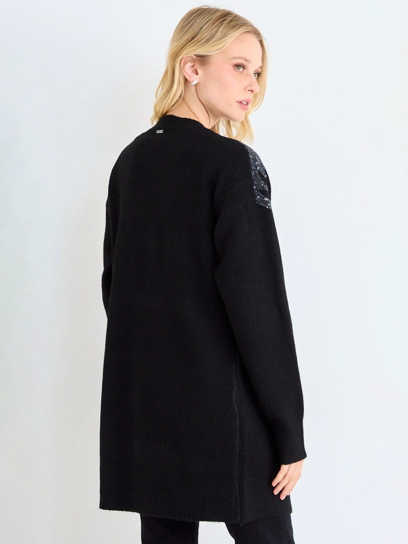 CARDIGAN MUJER ASH LARGO LENTEJUELAS - 2