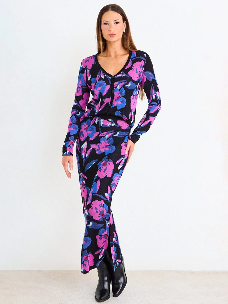 ASH POLERA MUJER ASH TEJIDA JACQUARD BOTONES