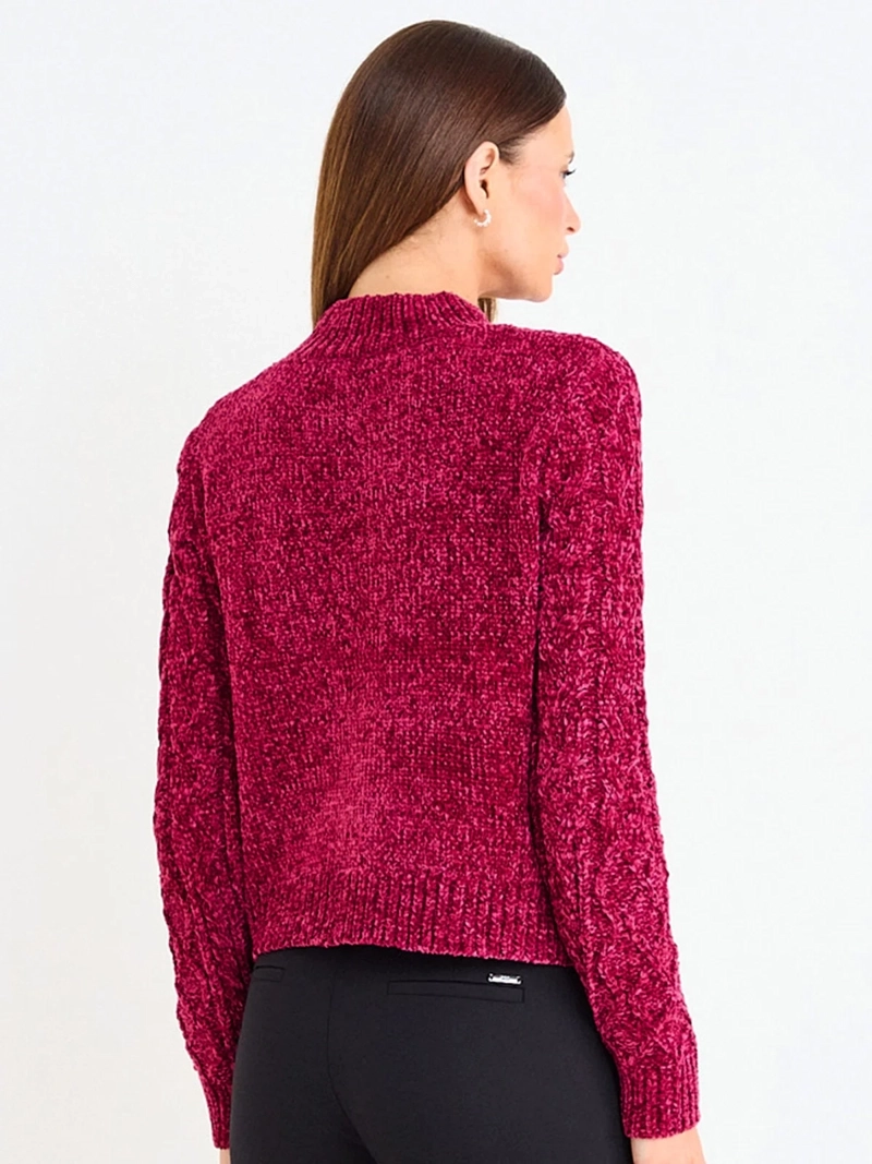 SWEATER MUJER ASH CHENILLE TRENZADO - 3