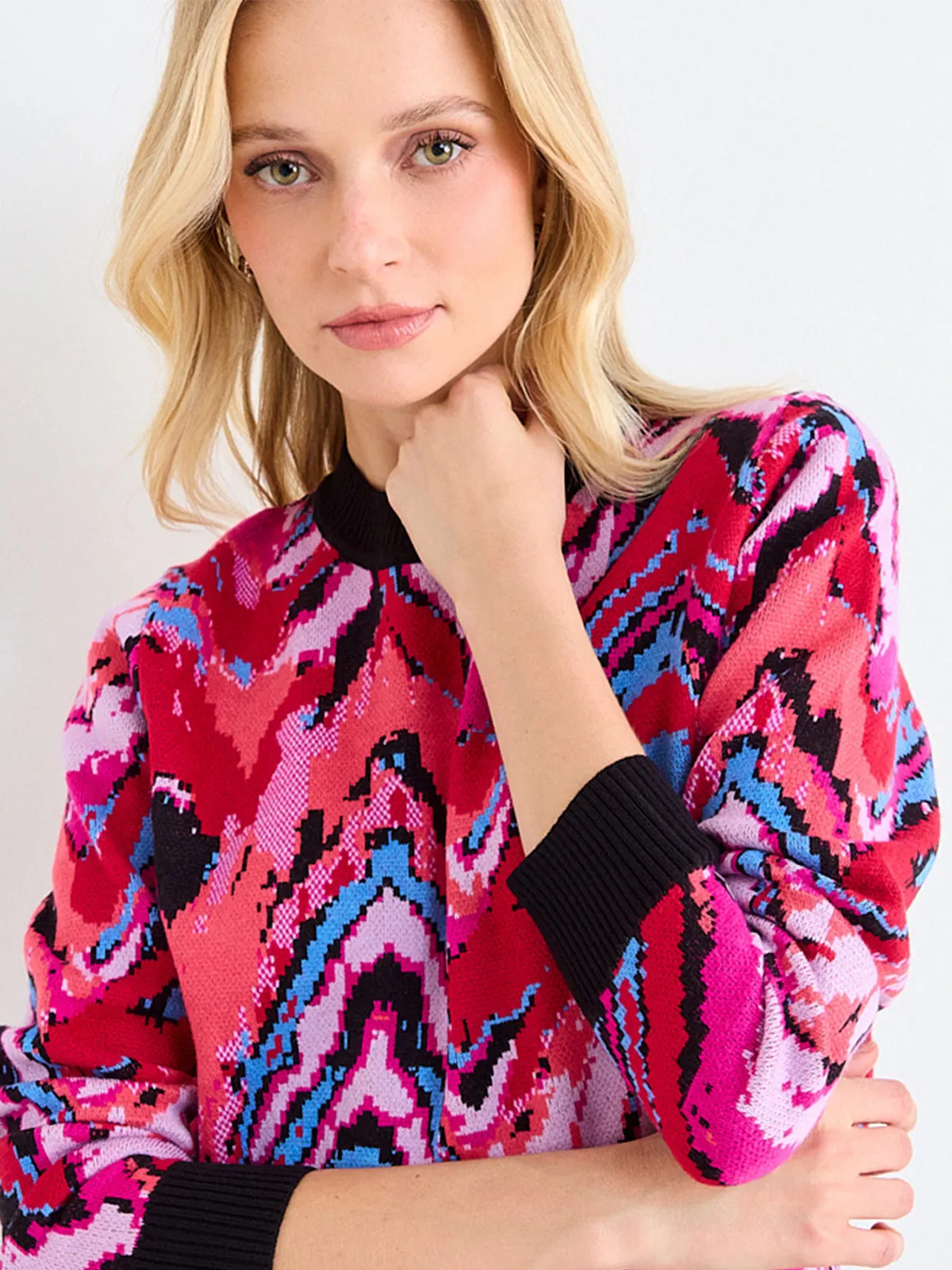 SWEATER MUJER ASH CUELLO REDONDO JACQUARD - 5