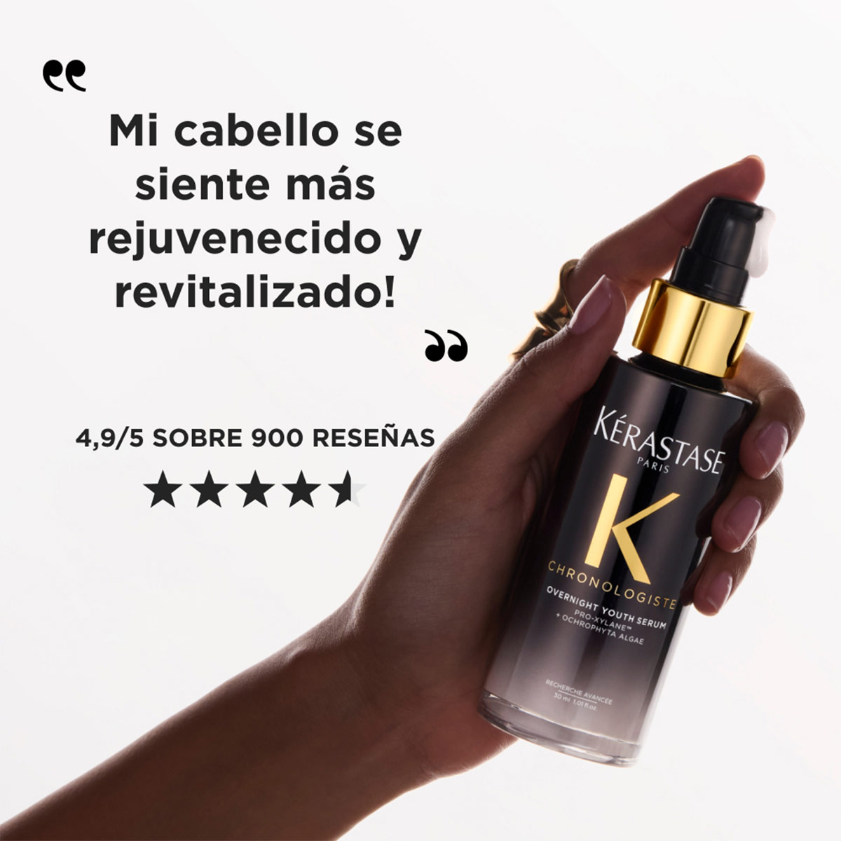 SÉRUM NOCTURNO REVITALIZANTE KERASTASE OVERNIGHT YOUTH SERUM CHRONOLOGISTE 90 ML - 5