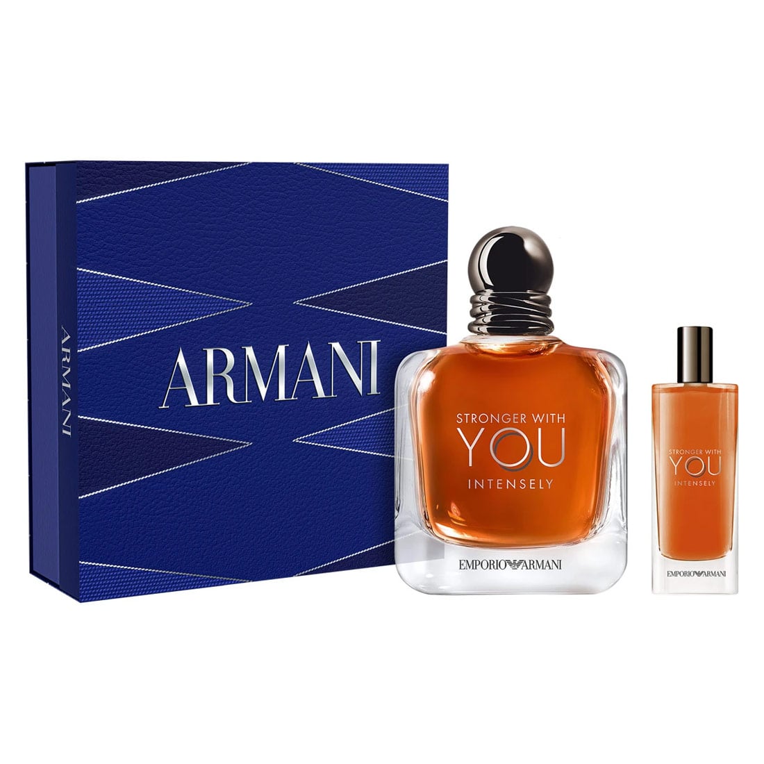 SET PERFUME GIORGIO ARMANI STRONGER WITH YOU INTENSELY HOMBRE EDP 100 ML + 15 ML - 2