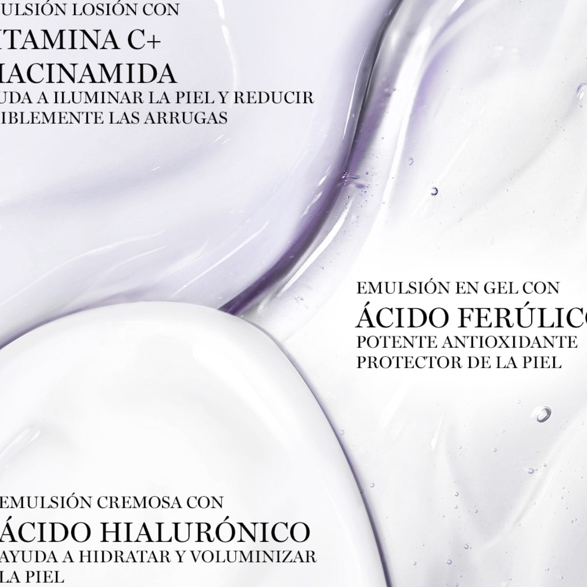 SET TRATAMIENTO ANTIEDAD LANCOME RÉNERGIE H.C.F TRIPLE SERUM 50 ML + 5 ML + 15 ML + 15 ML - 3