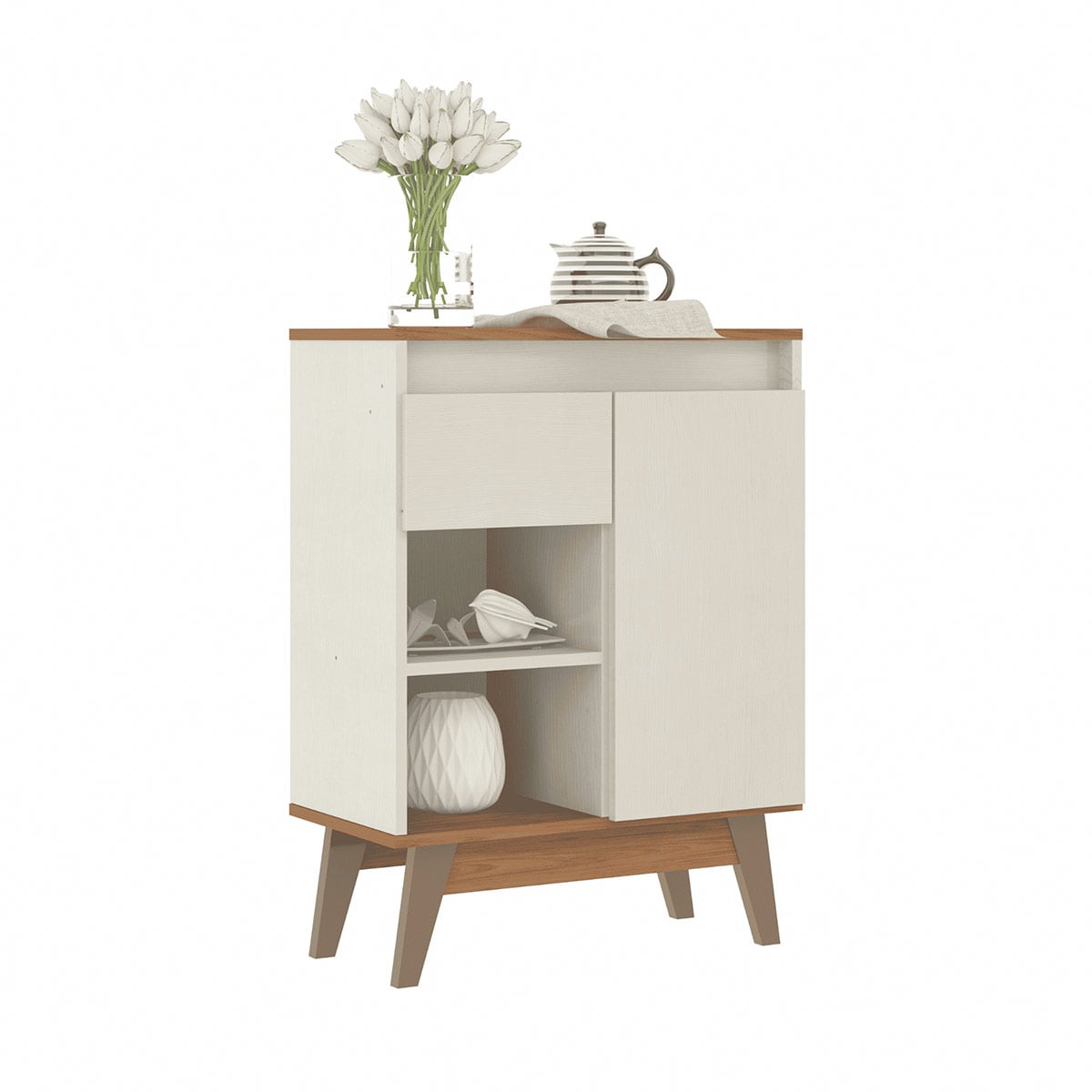 BUFFET EXIT MARSALA 1 PUERTA 1 CAJÓN BEIGE - 2