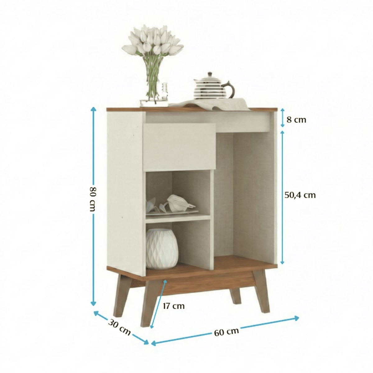 BUFFET EXIT MARSALA 1 PUERTA 1 CAJÓN BEIGE - 5