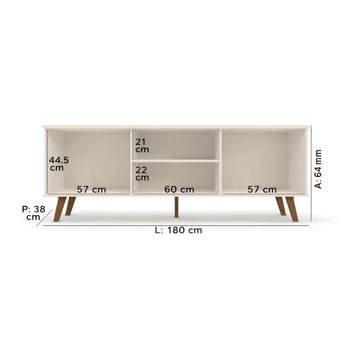 RACK EXIT ARACAJU BEIGE 75” - 4