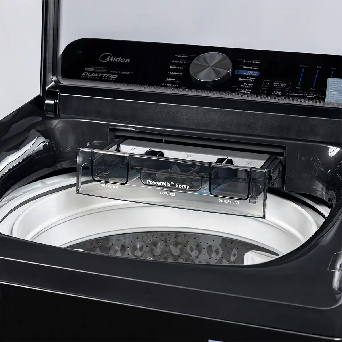 LAVADORA CARGA SUPERIOR MIDEA MA516W180/T-CL 18KG NEGRO - 6