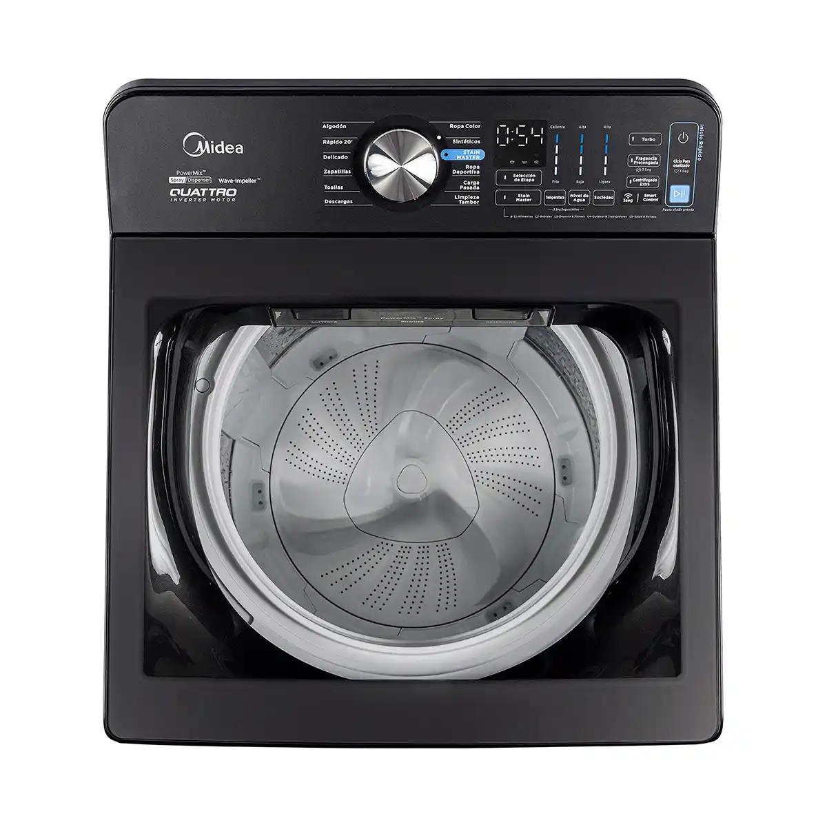LAVADORA CARGA SUPERIOR MIDEA MA516W180/T-CL 18KG NEGRO - 9
