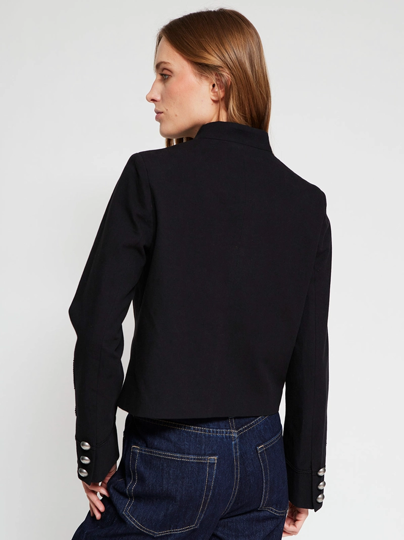 CHAQUETA MUJER MARQUIS ALGODÓN MILITAR BOTONES - 2