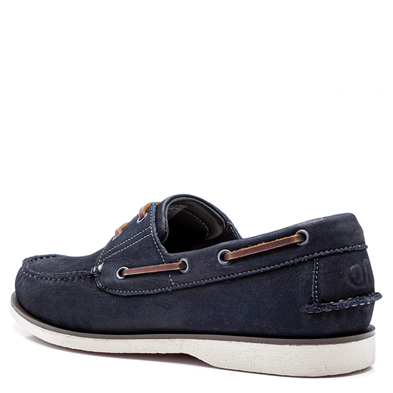 ZAPATOS HOMBRE DEMOCRATA AZUL MARINO DECK CUERO - 3