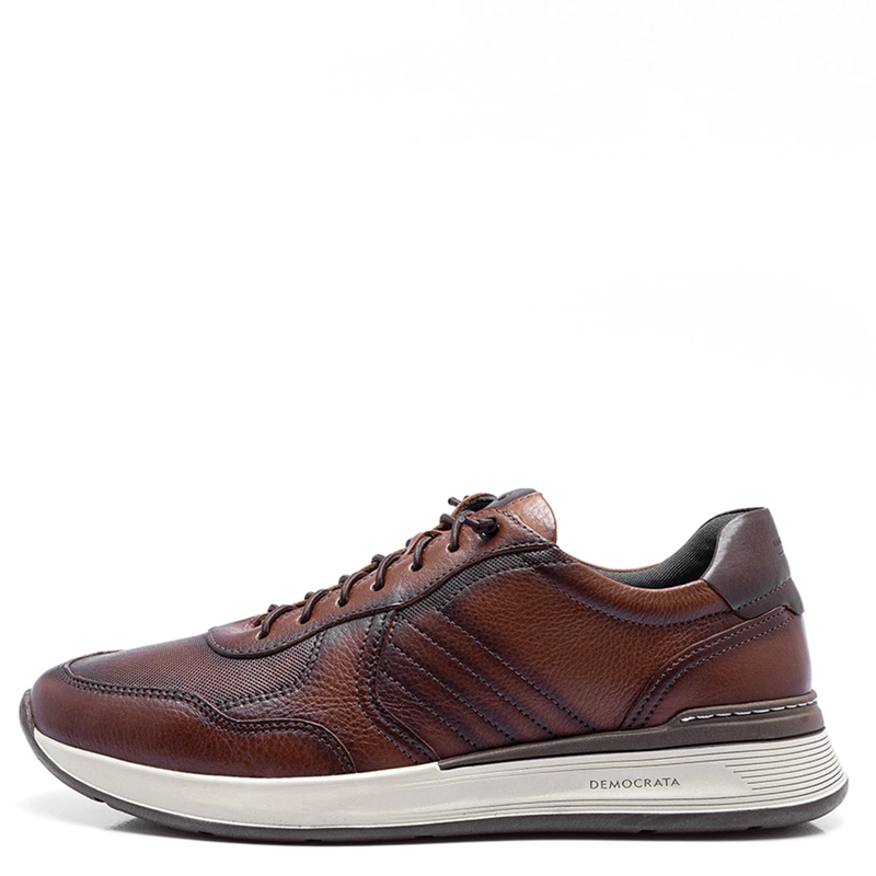 ZAPATILLAS HOMBRE DEMOCRATA CHOCOLATE MARK HI-SOFT 32 CUERO - 1