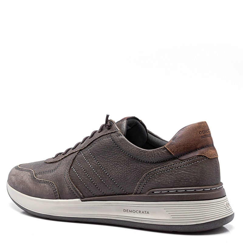 ZAPATILLAS HOMBRE DEMOCRATA GRIS MARK HI-SOFT 32 CUERO - 3