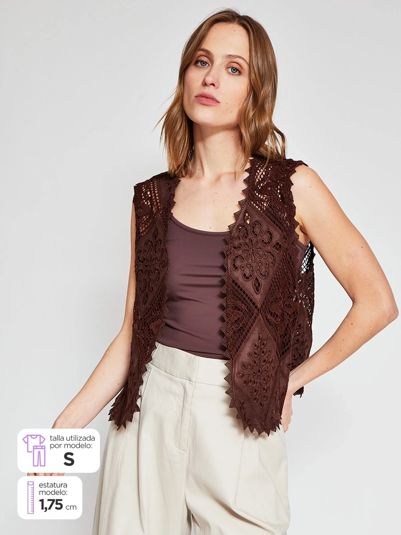 BLAZER MUJER MARQUIS SUEDE ROMBOS - 1