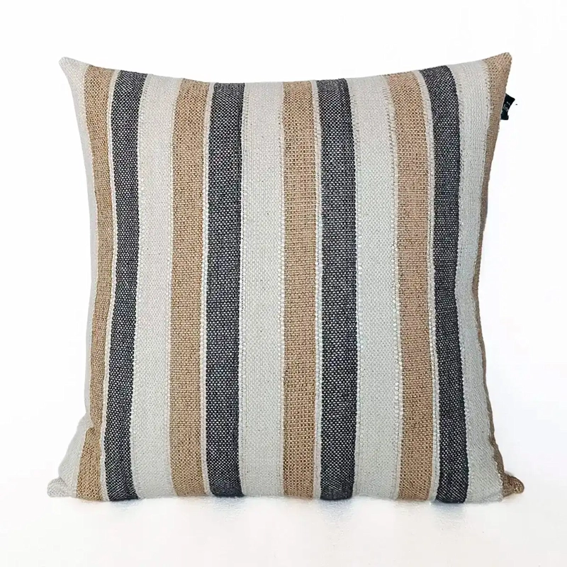 COJÍN MAISON LINETT MEDITERRÁNEO LÍNEAS 50X50 CM GRIS - 2