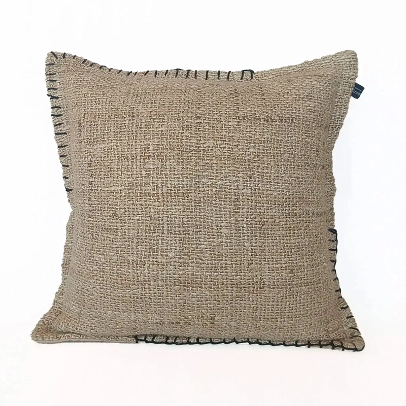 COJÍN MAISON LINETT MEDITERRÁNEO BORDE 50X50 CM NEGRO - 2