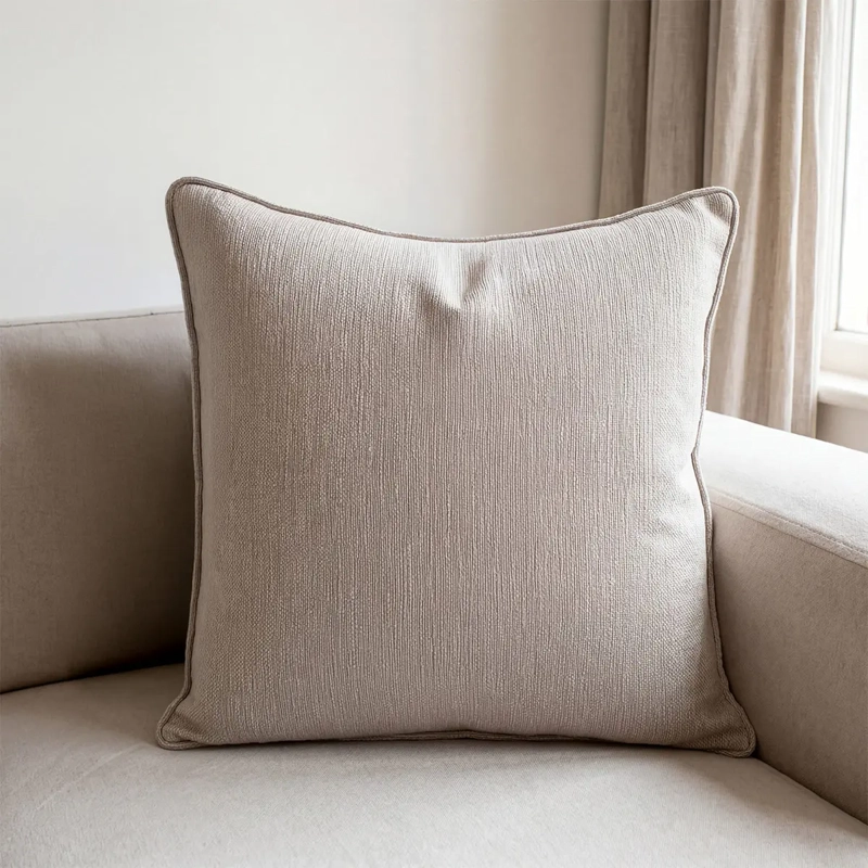 COJÍN MAISON LINETT MEDITERRÁNEO 60X60 CM BEIGE - 1