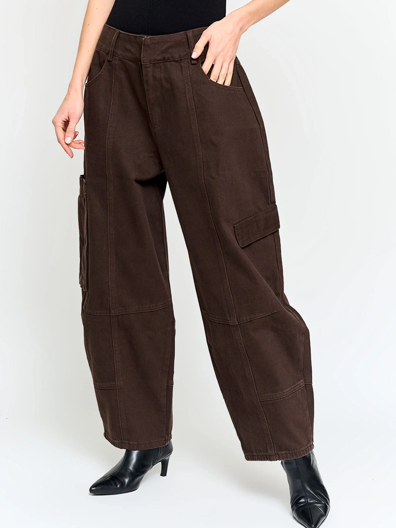JEANS MUJER MARQUIS ALGODÓN BARREL CARGO - 2