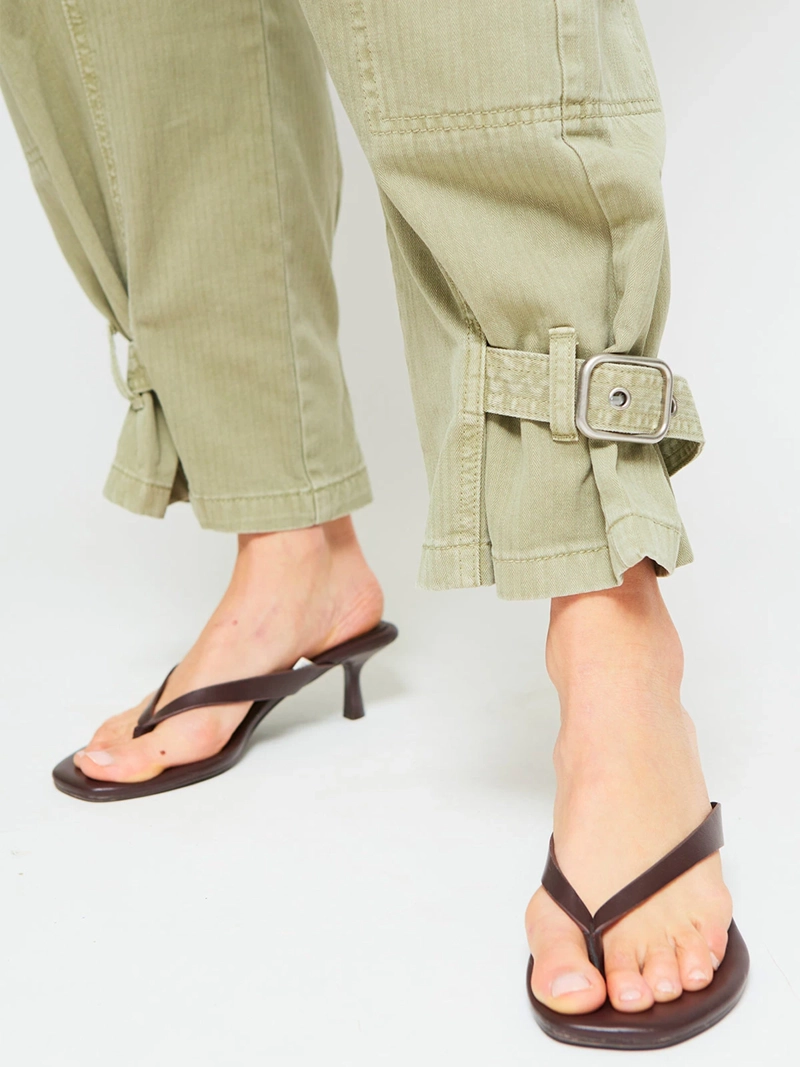 PANTALÓN MUJER MARQUIS ALGODÓN BARREL CARGO - 4
