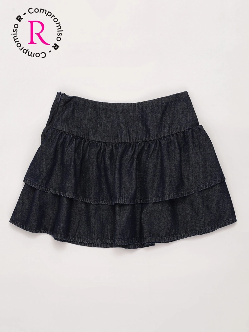 FALDA NIÑA INDEX TEEN ALGODÓN DENIM CAPAS - 3