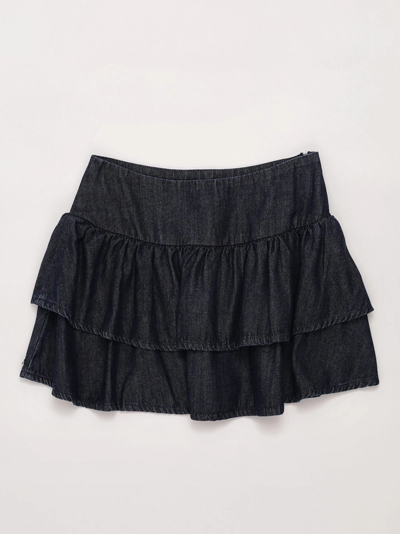 FALDA NIÑA INDEX TEEN ALGODÓN DENIM CAPAS - 4