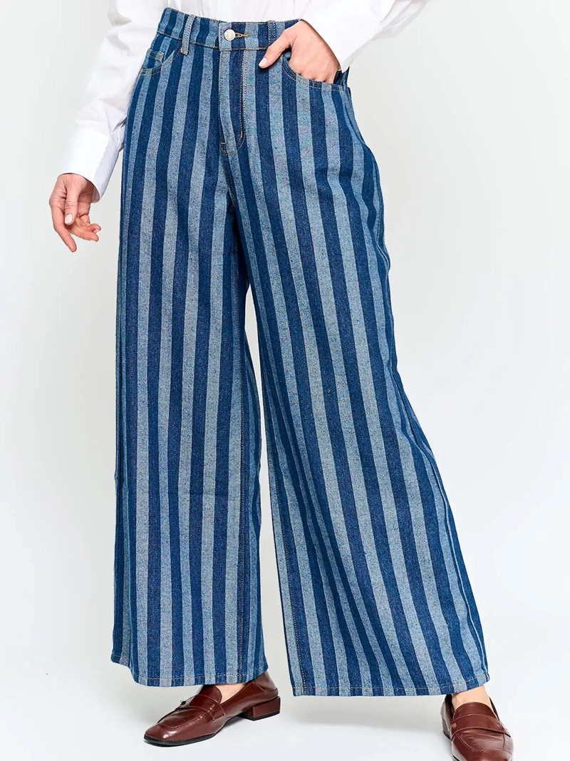 JEANS MUJER MARQUIS ALGODÓN RAYAS - 2