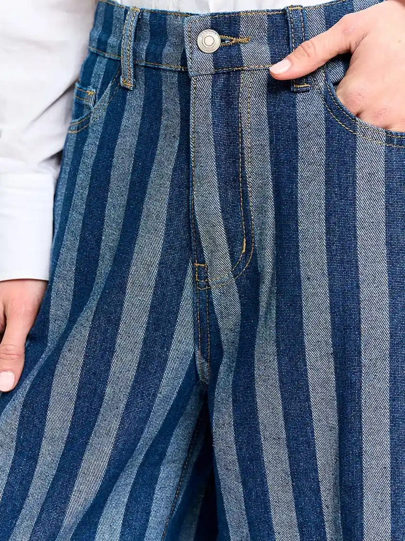 JEANS MUJER MARQUIS ALGODÓN RAYAS - 4