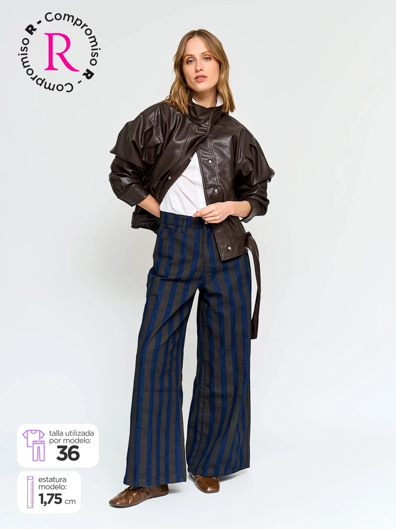 JEANS MUJER MARQUIS ALGODÓN RAYAS - 1