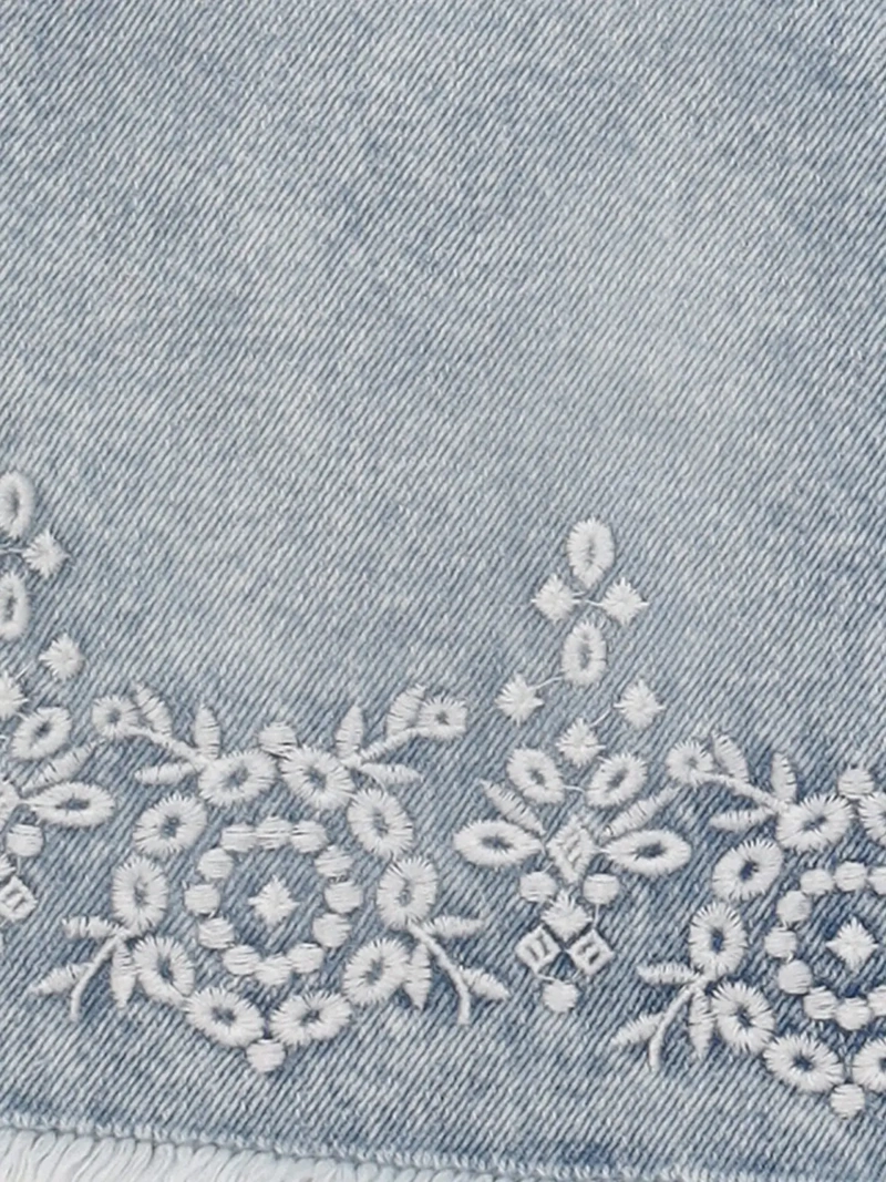 FALDA NIÑA INDEX TEEN ALGODÓN DENIM BORDADA - 6