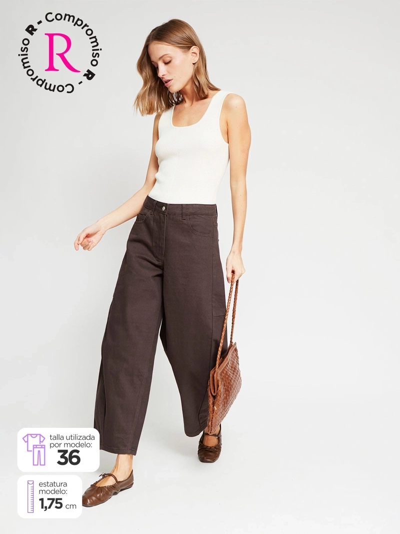 JEANS MUJER MARQUIS ALGODÓN BARREL CORTES