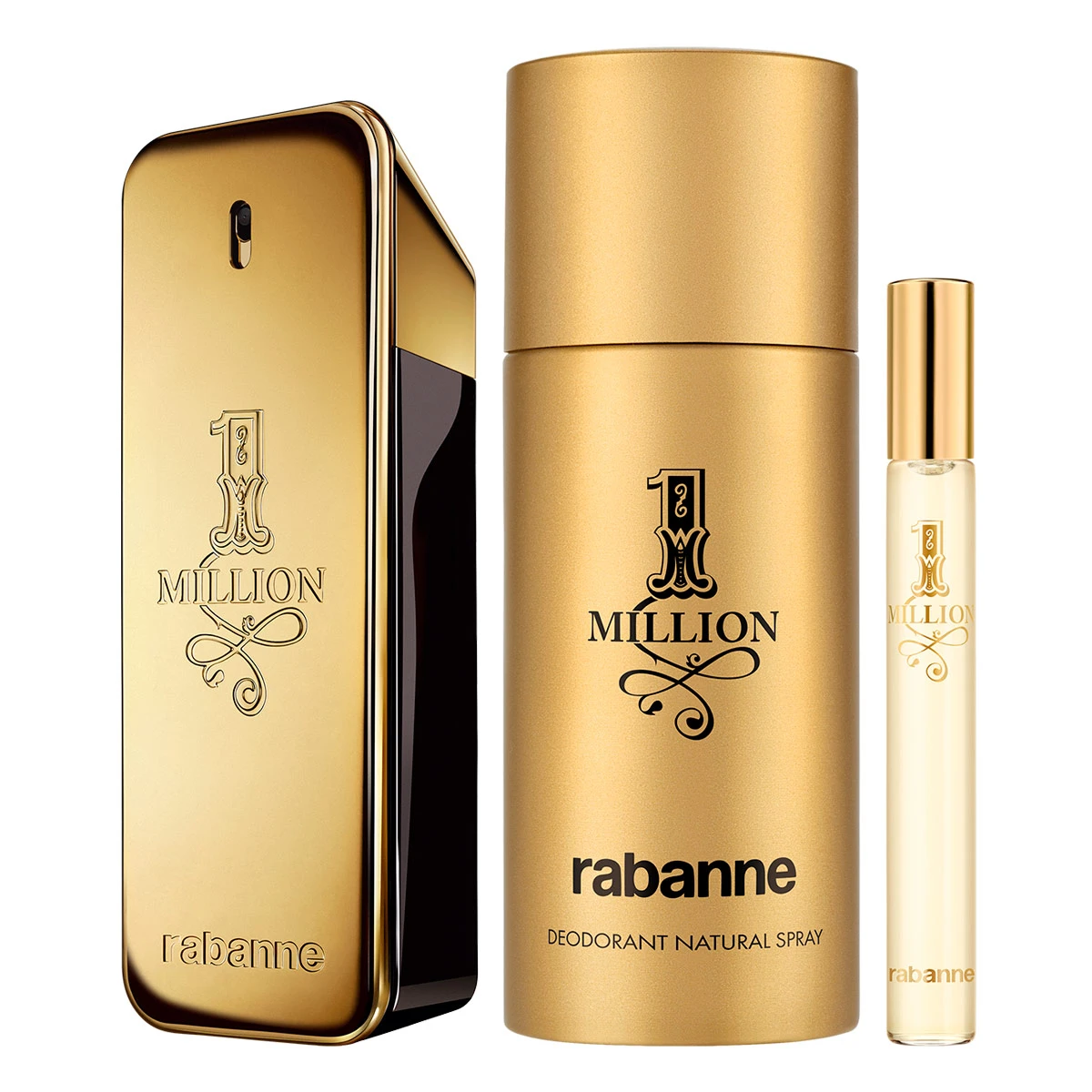 ESTUCHE PERFUME HOMBRE RABANNE 1 MILLION EDT 100ML+10ML+DESODORANTE 150ML - 2