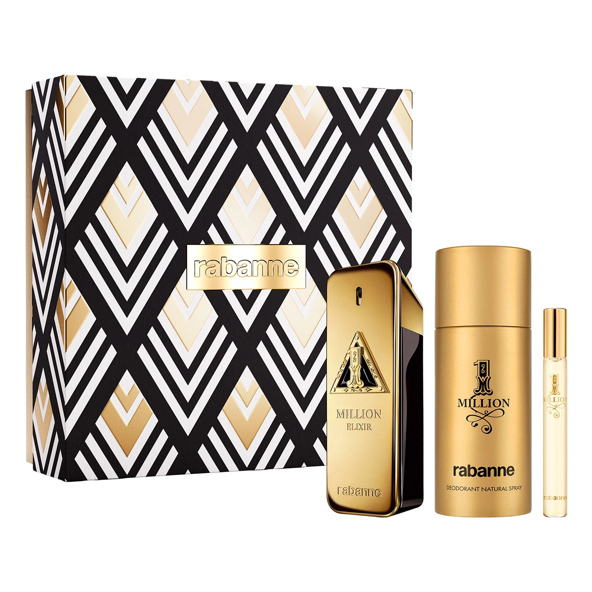 ESTUCHE PERFUME HOMBRE RABANNE 1 MILLION PARFUM INTENSE 100ML+EDT 10ML+150ML - 1