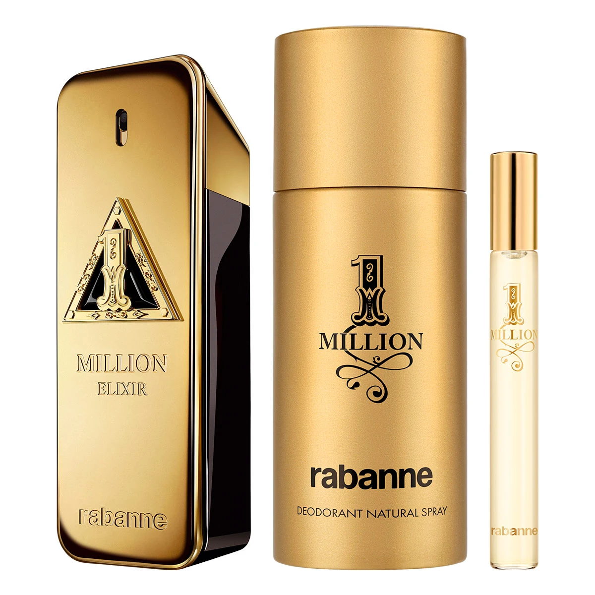 ESTUCHE PERFUME HOMBRE RABANNE 1 MILLION PARFUM INTENSE 100ML+EDT 10ML+150ML - 2