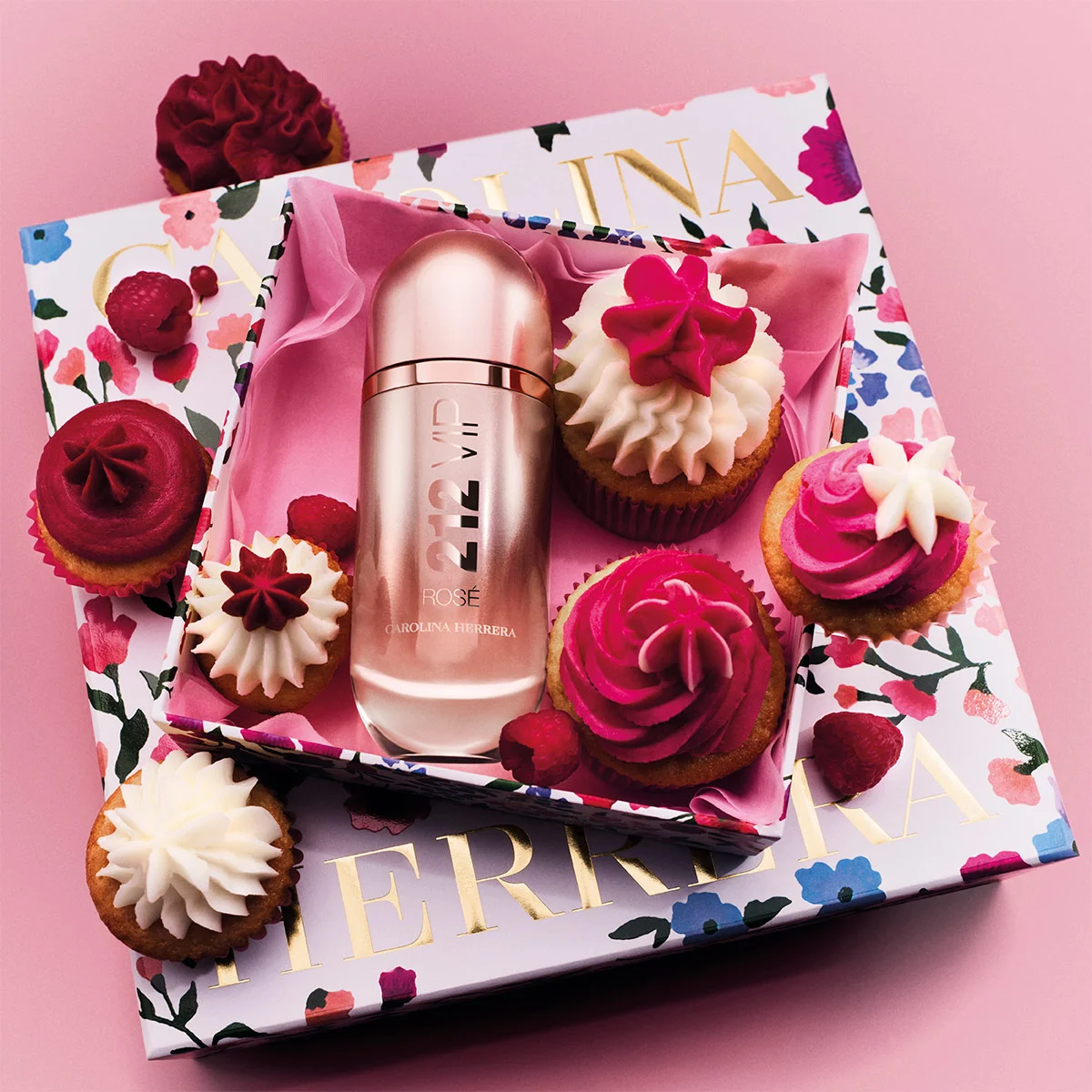 ESTUCHE PERFUME MUJER CAROLINA HERRERA 212 VIP ROSÉ EDP 80ML+EDP 10ML+LOCIÓN CORPORAL 100ML - 4