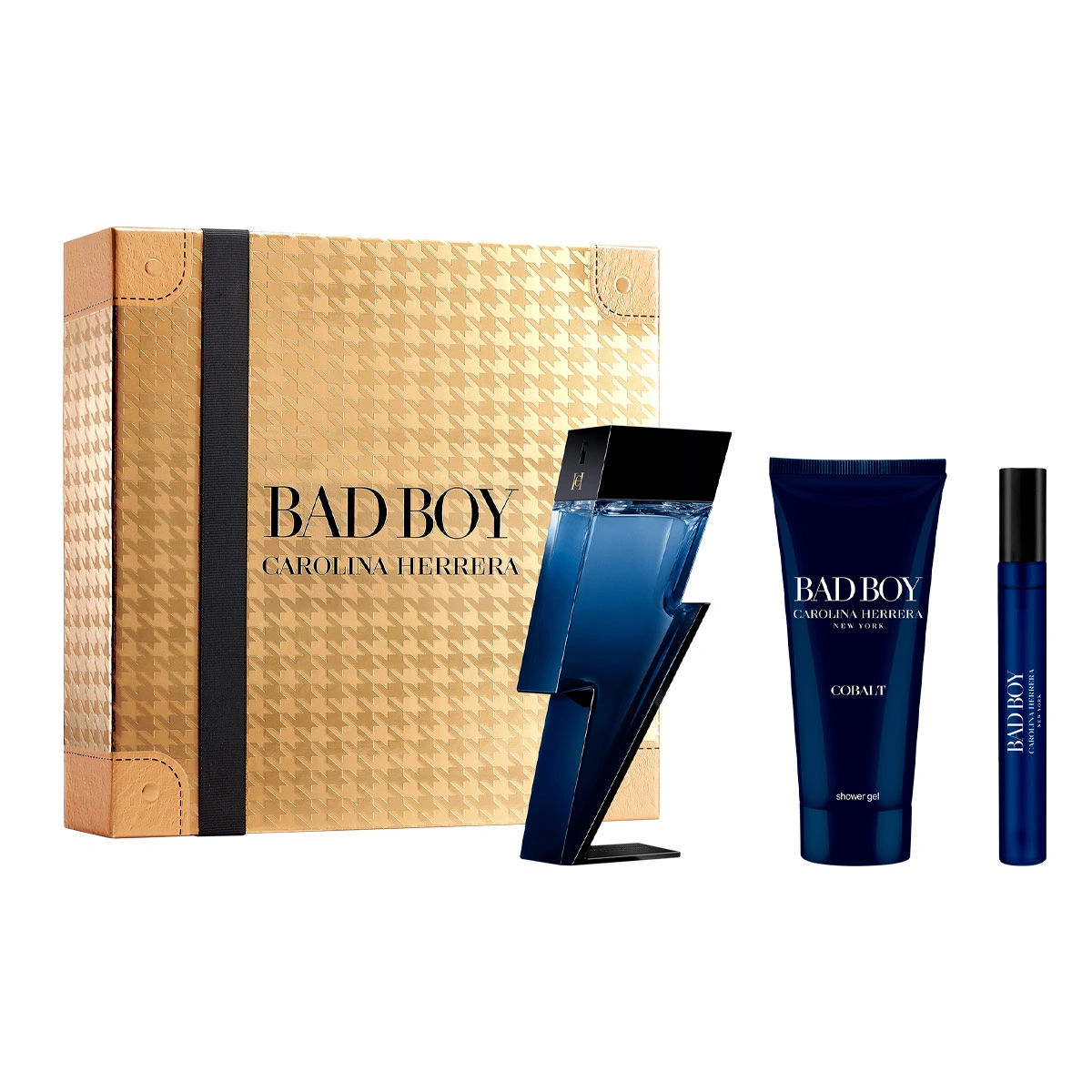 SET PERFUME CAROLINA HERRERA BAD BOY HOMBRE EDT 100 ML+ ALL OVER